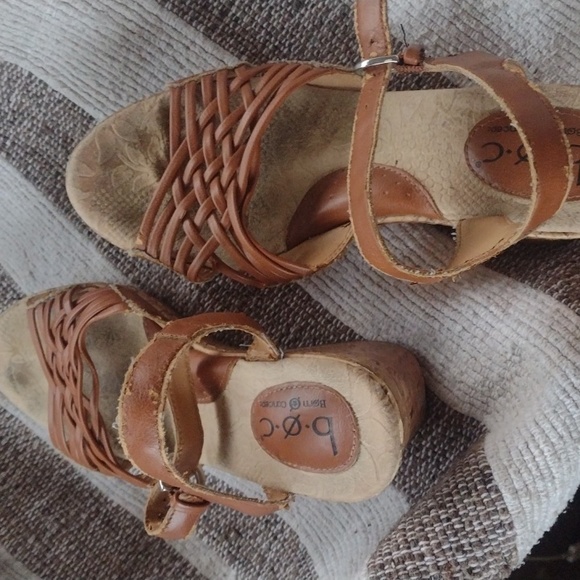 B. o. C. Cork wedge strap sandals - Picture 4 of 5